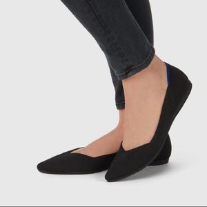 Rothy’s “The Point” Ballet Flat in Black